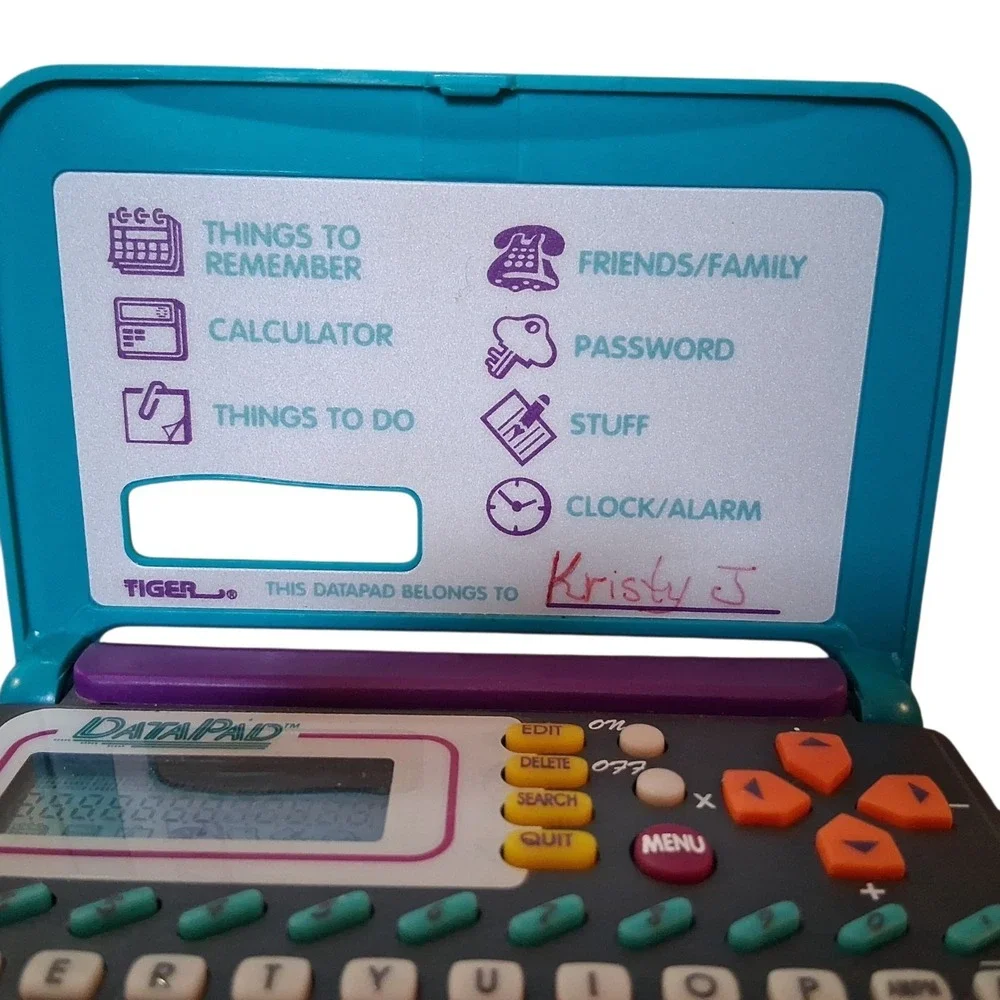 Vintage 1995 Electronic Data Pad Digital Pocket Planner For Kids by Tiger READ